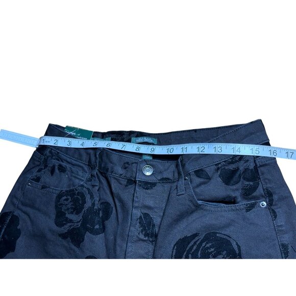 Wild Fable Womens High-Rise Straight Jeans Floral Print Size 10 / 32" Inseam - Picture 7 of 11